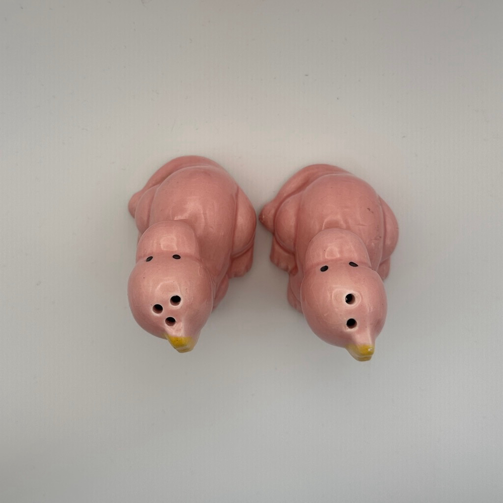 Vintage Pink Dinosaur Salt & Pepper Shakers – Cute Retro Kitchen Decor - Picture 6 of 6